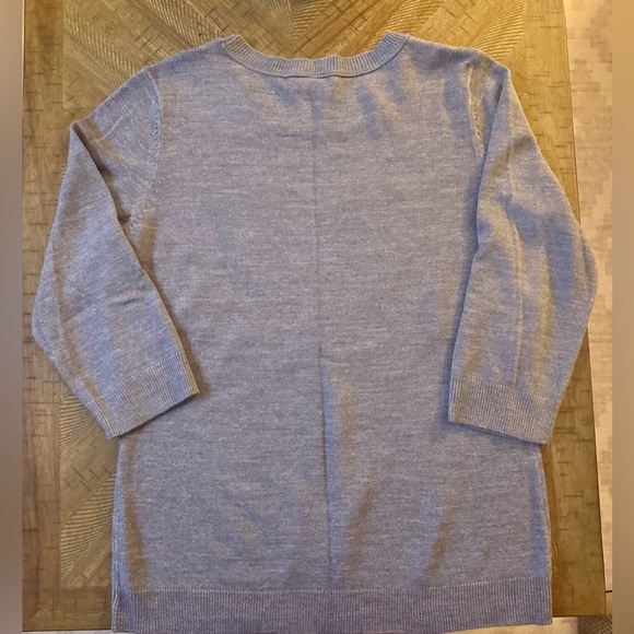 ❤️  New York & Company - Gray Sweater with Red Heart ❤️ Size Large - Picture 4 of 6